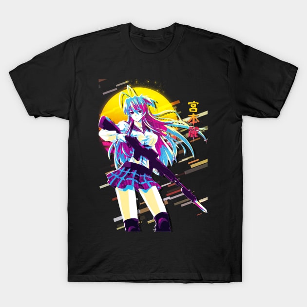 Highschool of the Dead - Rei Miyamoto T-Shirt by 80sRetro